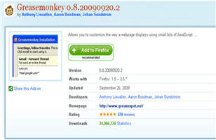 Greasemonkey(油猴) 1.9 绿色版