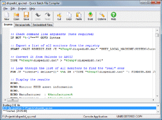 Quick Batch File Compiler（批处理文件转换程序） 3.6.1.0 中文汉化版