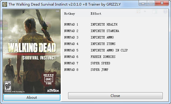 行尸走肉：生存本能 八项修改器 2.0.1