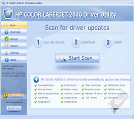 HP COLOR LASERJET 2840 Driver Utility 2013.11.29 免费版