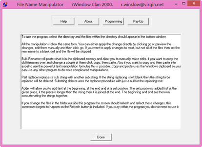 File Name Manipulator（易用的文件重命名工具） 1.0 绿色免费版