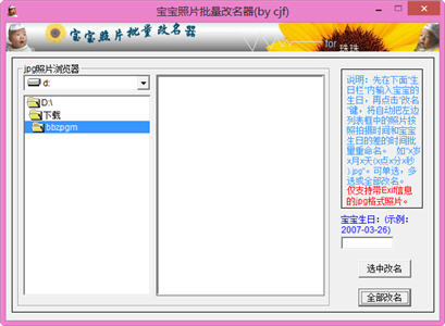 宝宝照片批量改名器 1.0 绿色中文版