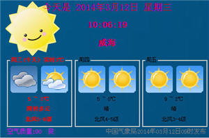 桌面天气插件 14.04.10 中文绿色版