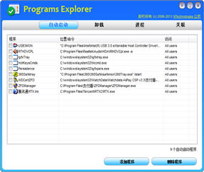 电脑程序管理软件Programs Explorer 2.１ 中文汉化版