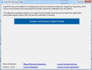 联想superfish卸载工具 1.0.2.0 正式版
