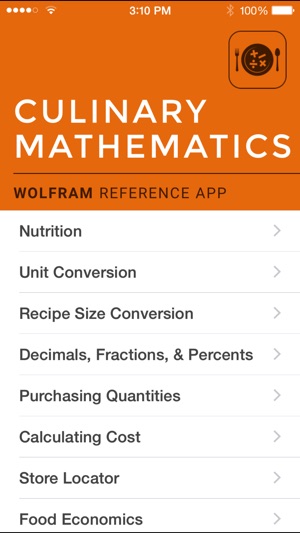 Wolfram Culinary Mathematics Reference App 1.3.1 ios官方版