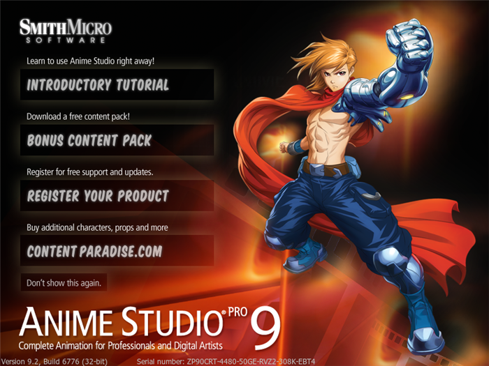 Anime Studio Pro 9 9.2.6776 中文版 （含注册机）