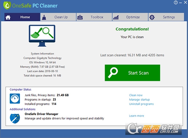 OneSafe PC Cleaner Pro汉化破解版