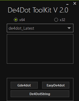 De4Dot ToolKit (.net反混淆脱壳工具)