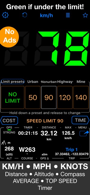 Speedometer 55 Start. GPS Box. 4.1 ios官方版