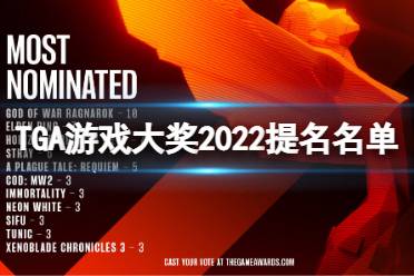 《TGA》游戏大奖2022提名名单 tga2022提名名单汇总