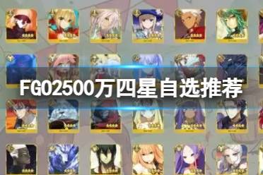 《FGO》2500万四星自选推荐 2500万国服四星自选选什么