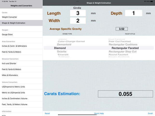 Carats Thickness,Weight,Shape 7.5 ios官方版