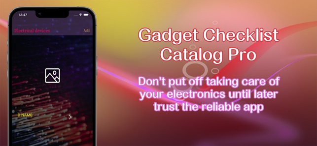 Gadget Checklist Catalog Pro