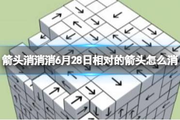 《箭头消消消》6月28日相对的箭头怎么消 6月28日消除技巧