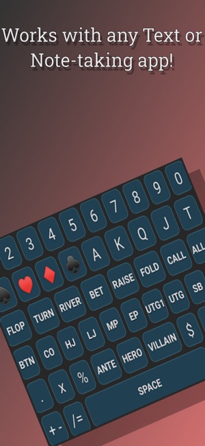 Poker Hand History Keyboard