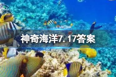 神奇海洋今日答案7.17 支付宝寿命最长的珊瑚鱼类是什么