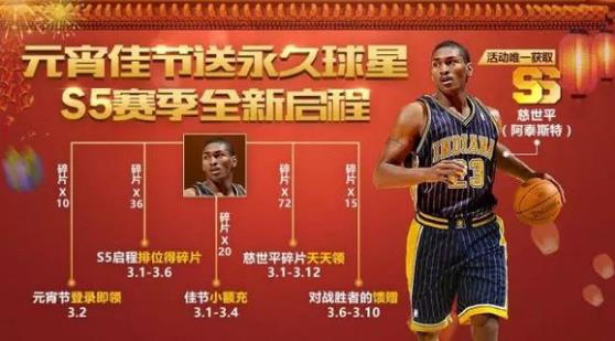 最强NBA2018元宵节活动大全 SS球星慈世平免费领取！[多图]