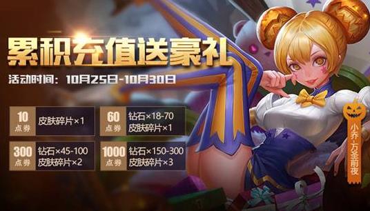 王者荣耀10.25-10.28 1周年限定皮肤免单[图]