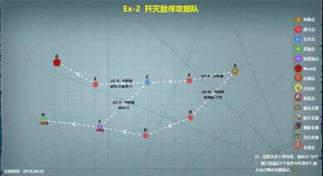 战舰少女R中间岛战役复刻E2攻略 歼灭敌佯攻部队打法及打捞详解[视频][多图]