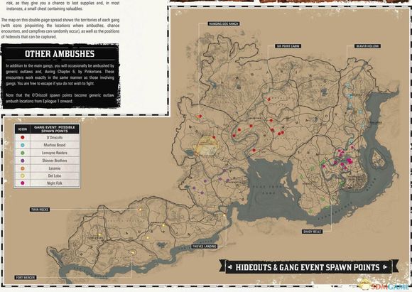 荒野大镖客2帮派位置大全 帮派在什么地方[多图]