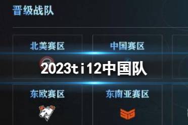 《DOTA2》2023ti12中国队介绍