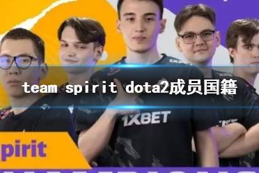 《dota2》team spirit成员国籍一览