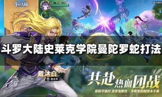 斗罗大陆史莱克学院人面魔蛛怎么打 人面魔蛛打法