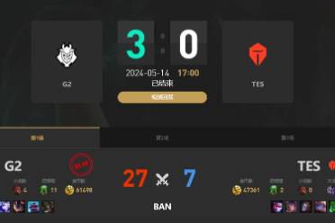 《lol》MSI季中冠军赛G2 vs TES赛况介绍