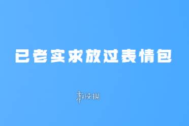 已老实求放过表情包大全